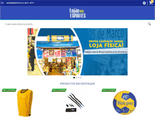 Tablet Screenshot of lojaodosesportes.com.br
